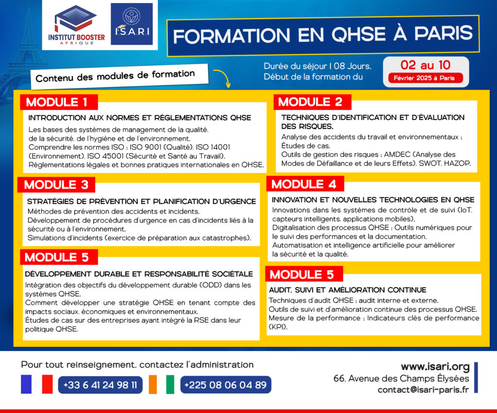 Séminaire QHSE à Paris : Devenez Expert en Management des Risques !